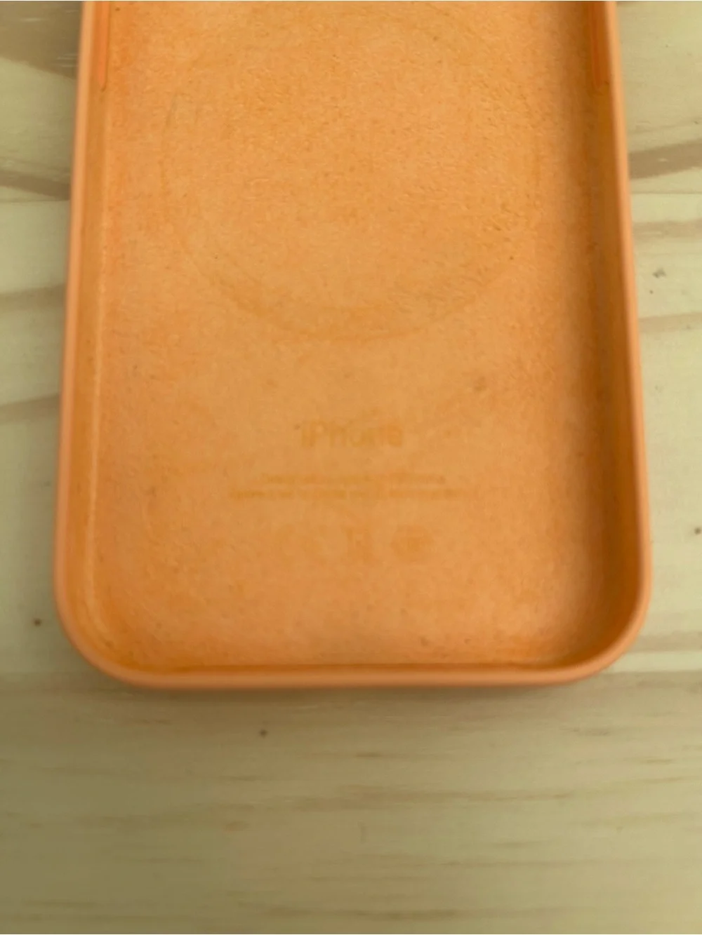 Apple Silicone MagSafe Case for iPhone 15 Pro Orange Sorbet